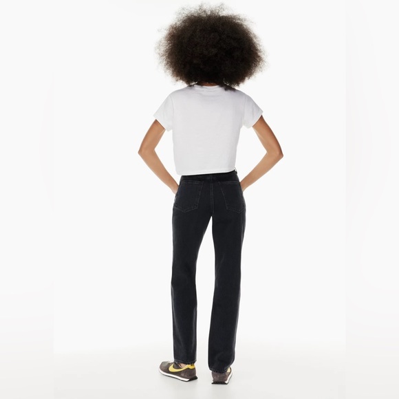 Aritzia || Denim Forum Joni High Rise Long Straight Leg 32” Denim Jeans - Picture 5 of 6